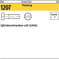 F. REYHER Nchfg. GmbH & Co. KG Zylinderschraube ISO 1207 m.Schlitz M 3,5 x 16 Messing