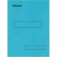 Esselte Aktenmappe, DIN A4, aus Karton, 160 g-qm, blau mit 2 Einschlagklappen, 100% recycelbar