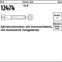 Hörger & Geßler Zylinderschraube ISO 12474 m.Innensechskant M 10 x1,25x 40 12.9