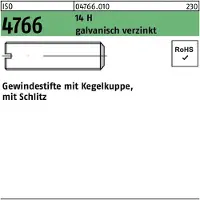 F. REYHER Nchfg. GmbH & Co. KG Gewindestift ISO 4766 m.Kegelkuppe/Schlitz M 12 x 12 14 H galvanisch verzinkt