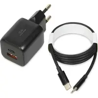 IBox C-42 GaN PD33W Wandladegerät. Schwarz.