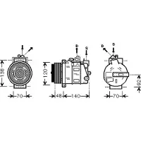 VAN WEZEL Kompressor, Klimaanlage *** IR PLUS *** 3000K393