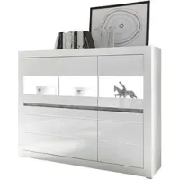 Furn.Design Highboard Hochglanz weiß, Schrank 164 x 131 cm mit Soft-Close-Funktion | Gr.: onesize