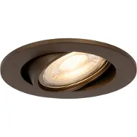 QAZQA Smarter Einbaustrahler Dunkelbronze Kippbar Inkl. Wifi GU10 50mm - Cisco