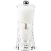 Peugeot Salzmühle MOLÈNE 14cm Weiß Acryl-ABS Stahlmahlwerk Gewürzmühle