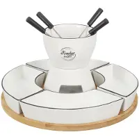 Cook Concept Fondueset Bambushalter Schüsselx4 und p4