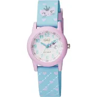 Q&Q Uhr VR99J007Y Kunststoffband Farbe: Türkis Zifferblatt White Analog Kinder