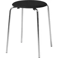Fritz Hansen Dot Stool Colored Ash - , Schwarz, Metall