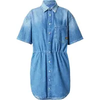 G-Star Relaxed Drawcord Kleid - Mittelblau - Damen - L
