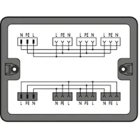 Wago 899-631/327-000 Verteilerbox,Wechselstrom (230 V),2 Eingänge,schwarz 899631327000