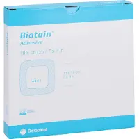 Biatain Schaumverband 18x18 cm selbst haftend 5 St Verband