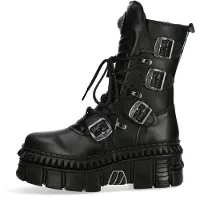 New rock mittelhohe Leder-Plateaustiefel-WALL373-S6
