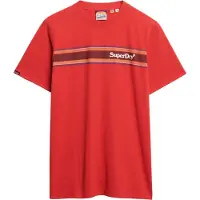 Superdry Venue Logo Stripe Relaxed Kurzarm-t-shirt