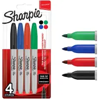 Sharpie - Permanent Marker - Gemischte Farben - 4 Stück