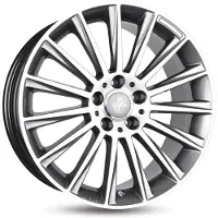 KESKIN KT18 Turbo palladium front polish 8x18 ET30 - LK5/112 ML72.6 Felge Alu