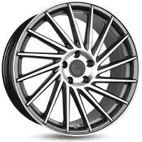 KESKIN KT17 Hurricane palladium front polish 8x18 ET45 - LK5/112 ML72.6 Felge Alu