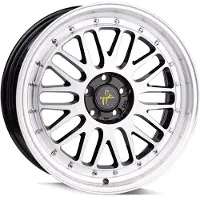 KESKIN 19 Zoll KT22 5x100 ET30 Alufelgen BLACK FRONT POLISH
