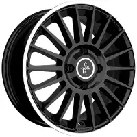 KESKIN 16 Zoll Alufelge KT15 16"x7.00" 4x100 PCD ET35 63.4mm Felge Schwarz lip Poliert