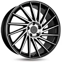 KESKIN 20 Zoll Alufelge KT17 20"x9.00" 5x112 PCD ET40 66.6mm Felge Schwarz FRONT Poliert