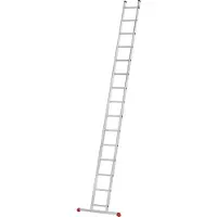Hailo Anlegeleiter "S60 ProfiStep uno", Aluminium-Anlegeleiter 15 Sprossen