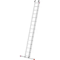 Hailo Anlegeleiter "S80 ProfiStep duo", Aluminium-Schiebeleiter 2-teilig 2x15 Sprossen