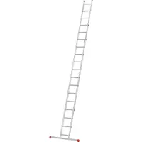 Hailo Anlegeleiter "S60 ProfiStep uno", Aluminium-Anlegeleiter 18 Sprossen