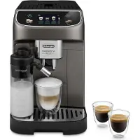 De'Longhi Kaffeevollautomat Magnifica Plus ECAM 320.70, für Bohnen/Pulver, 1450 W, bis 1,9 l/250 g, LatteCrema Hot System, Touchdisplay, titanfarben