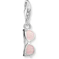 Thomas Sabo Charm-Anhänger Pinke Sonnenbrille mit Weissen Steinen Silber- 2027-041-9