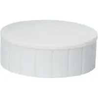 MAUL Solidmagnete, ø 38 x 15,5 mm, 10 Stück, weiß