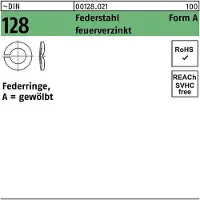 Reyher Federringe DIN 128 Federst. A 10 tZn (1000 Stück)