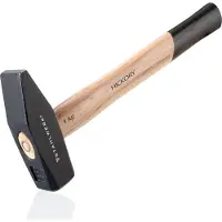 Stahlwerk Hammer Schlosserhammer 1.000 g robuster Kopf aus Stahl, Griff Hickory