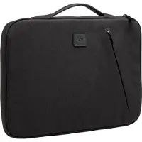 Exacompta Laptophülle Business, für Laptops 13-14'', gepolstert, Griff & Reißverschlussfach, B 370 x T 25 x H 280 mm, Post-Consumer-Polyester, schwarz