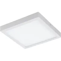 Eglo connect LED Deckenleuchte Fueva-C, Smart Home Deckenlampe, Bürolampe weiß, L: 30x30 cm, dimmbar, Weißtöne und Farben einstellbar