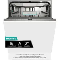 Hisense HV673A65, Voll integriert, Standardgröße (60 cm), Weiß, Berührung, 3 Korb/Körbe, 16 Maßgedecke