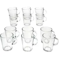 Ritzenhoff & Breker Ritzenhoff Coredo 12x Teegläser mit Henkel 250ml H10,5cm Trink-Glas klar Kaffee