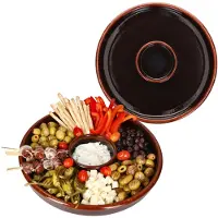 MamboCat 2x Juego Tapas Schale Ø33,5cm Ton Cazuela groß Dipschälchen Antipasti Fingerfood