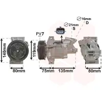 VAN WEZEL Kompressor, Klimaanlage 1501K704