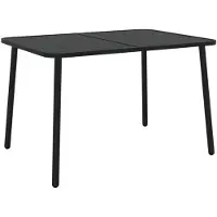 vidaXL Gartentisch Anthrazit 110x80x71 cm Stahl