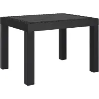 vidaXL Gartentisch Anthrazit 59x47x40 cm PP