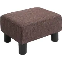 EStore Fußhocker-L40 x B30 x H24 cm-Braun | Gr.: onesize