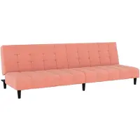 vidaXL Schlafsofa 2-Sitzer Rosa Samt