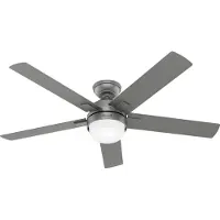 Hunter Deckenventilator Zeal Silber mit Licht & Fernbedienung