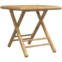 vidaXL Gartentisch Klappbar 45x45x45 cm Bambus