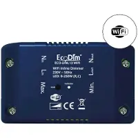 EcoDim ECO-DIM.13-WIFI - Inline-Dimmer, WiFi, 250 W, Phasenabschnitt (RC)