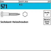 F. REYHER Nchfg. GmbH & Co. KG Sechskantholzschraube DIN 571 10 x 70 A 2