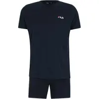 FILA Schlafanzug "MAN JERSEY PYJAMAS" 2 Hose mit elastischem Logobund und Kurzarmshirt