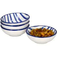 Ritzenhoff & Breker 4er Set Schale flach 8cm Streifen Seaside - Ritzenhoff 270273