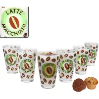 Ritzenhoff & Breker 6er Set Latte Macciato 310ml Cremona Grün 12,9 cm - Ritzenhoff 0806182