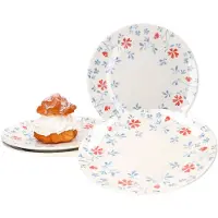 Ritzenhoff & Breker 4er Set Dessert- Kuchenteller Blume Blau Julia 21,5cm - 404203