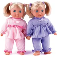 DOLLSWORLD idee+spiel Püppchen mit Haaren 25cm